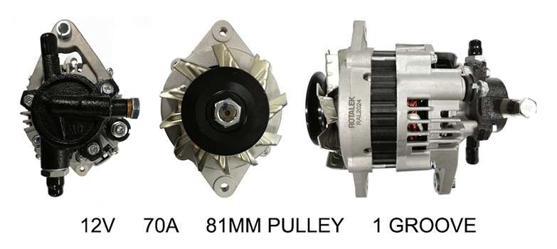 Opel alternator 12V 70A 81MM PULLEY/1 GRV