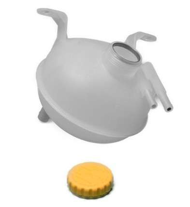 Opel coolant expansion bottle + cap 3 PIPES
