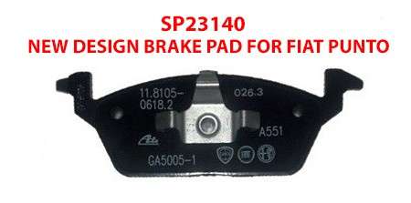 Fiat brake pad set - front 150X52