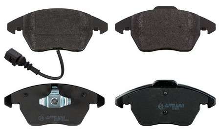 Audi brake pad set F - with sensor, 155/156x71/66x20