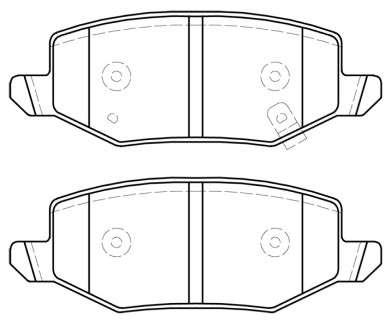 GWM/Haval brake pad set - rear 106x44x16.5