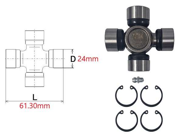 Fiat universal joint (61.3x24mm)