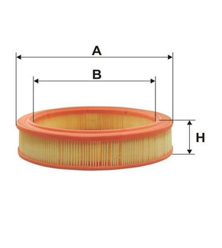 Fiat filter - air - round (178x238x57)