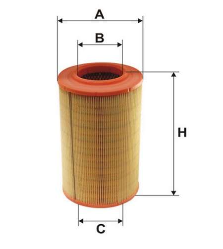 Fiat filter - air - round (290x160x85)