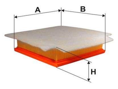 Opel filter - air - panel 213x203x57