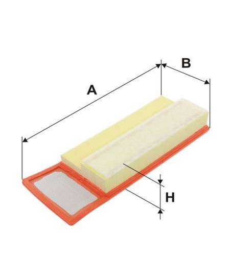 Fiat filter - air - panel 355x132x52
