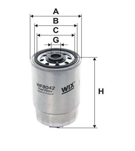 Fiat filter - fuel - spin-on 62x84x150