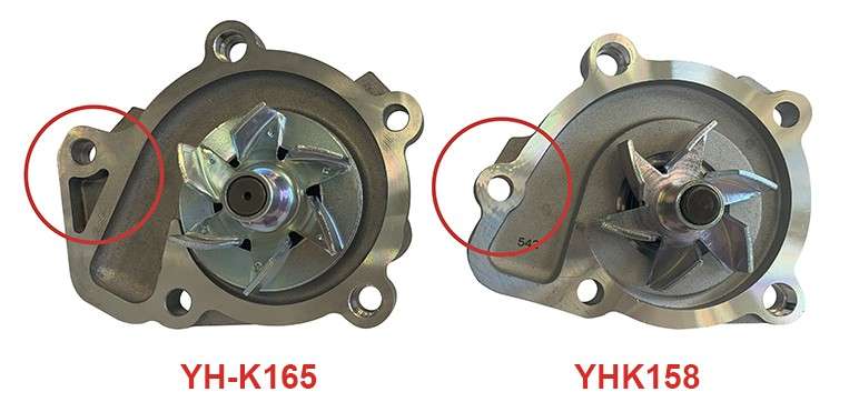 Citroen water pump with housing
