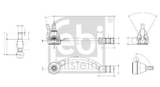 Mini tie-rod end - outer right