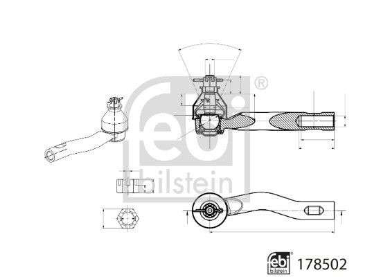Lexus tie-rod end - right