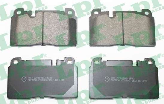 Audi brake pad set with shim kit (132x77x16.5) for 320/345mm disc
