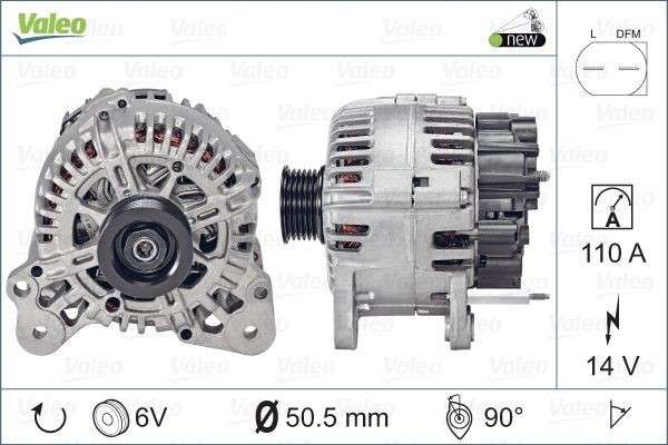 Audi alternator (110A 6PK)
