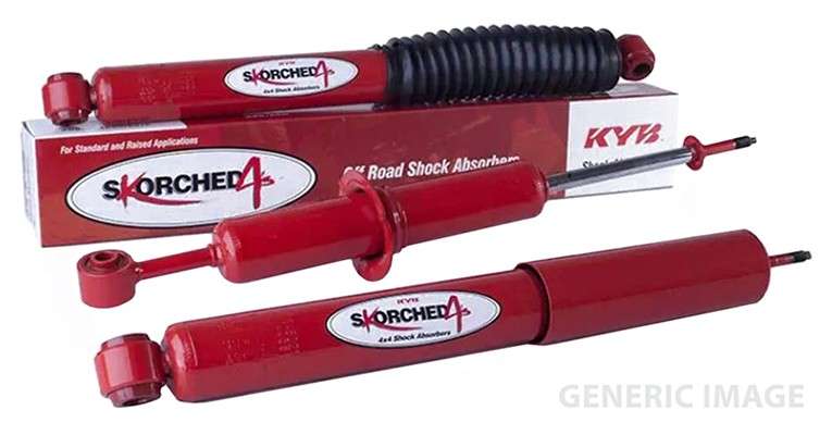 Mazda KYB shock absorber-gas-rear L or R 4x4 and raised vehicles