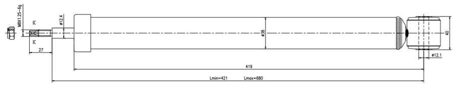 Mazda Gold shock absorber-gas-rear L or R