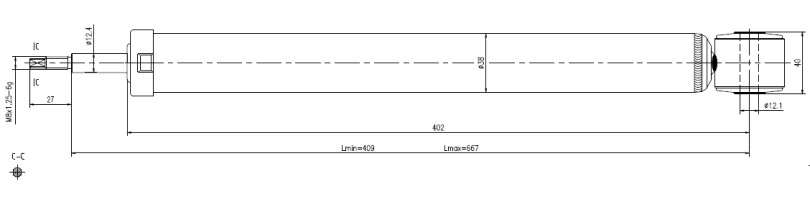 Mazda Gold shock absorber-gas-rear L or R