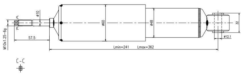 Mazda Gold shock absorber-gas - front L/R 2wd excludes hi trail