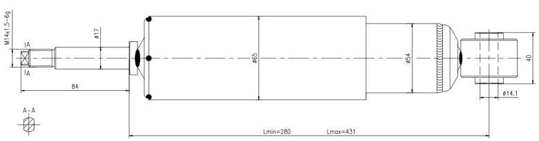 Lexus Gold shock absorber-gas - front L/R