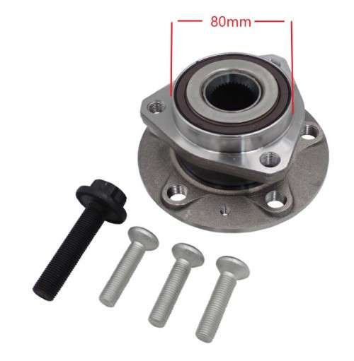 Audi wheel hub+bearing+ABS - front 136mm 3 BOLT FLANGE