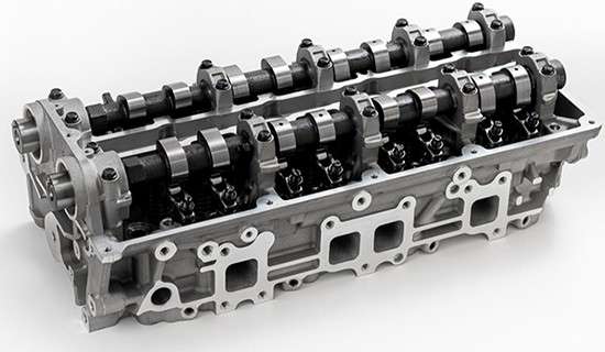 Mazda cylinder head - assembled