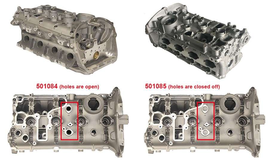 Audi cylinder head w/out valves HOLES ARE OPEN