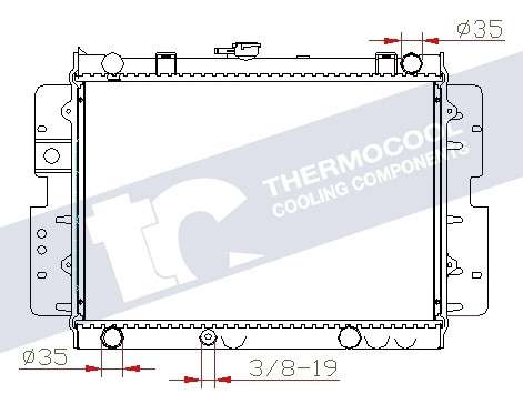 Mazda radiator-cooling-aluminium 375X550X16 manual