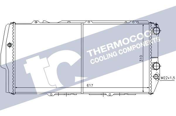 Audi radiator-cooling-aluminium 615x305x32