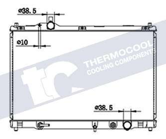 Lexus radiator-cooling-aluminium 708x400x26 automatic transmission