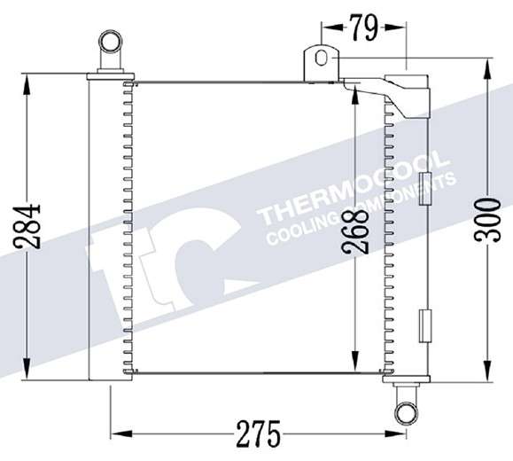 Jaguar radiator-cooling-aluminium 275x268x32 AUXILIARY