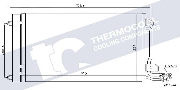 Audi aircon condensor 615x334