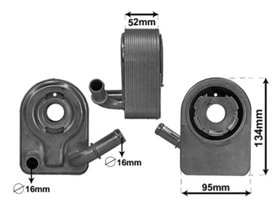 Volvo oil cooler - engine