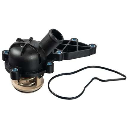 Audi thermostat with housing