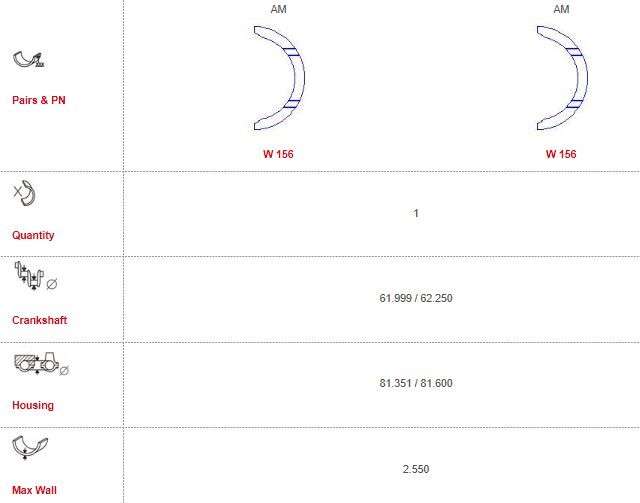 Mazda thrust washer set 000