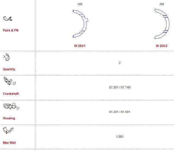 Lexus thrust washer set (000)