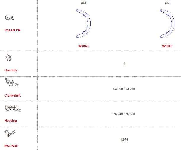 Audi thrust washer set 000