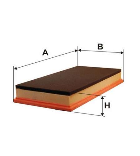 Volvo filter - air - panel 343x169x46