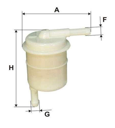 Mazda filter - fuel - in-line 7x69x90
