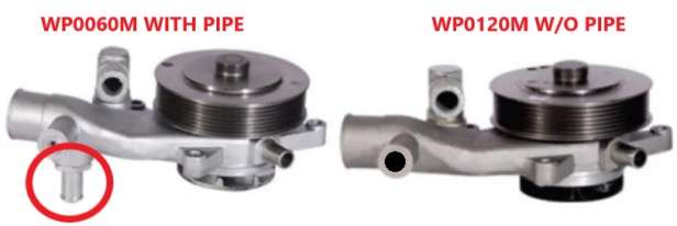 Mahindra water pump WITHOUT BOTTOM PIPE
