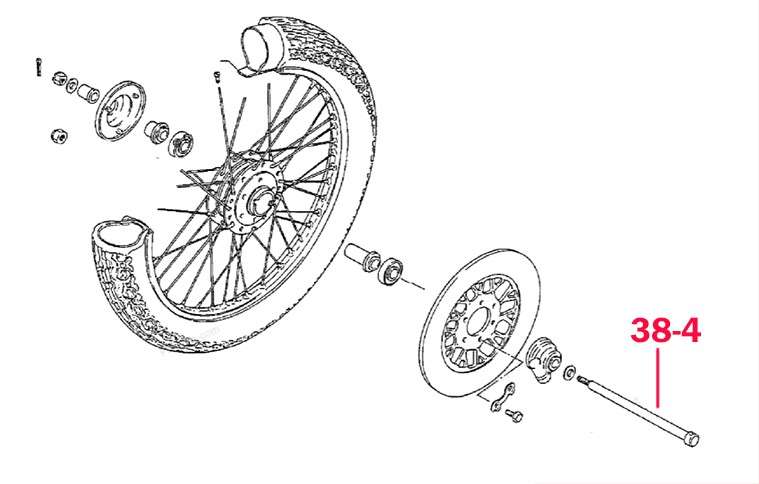 Suzuki axle - front