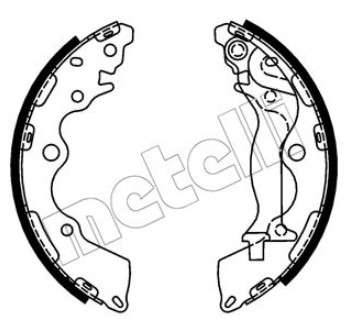 Kia brake shoe set - rear 203x32