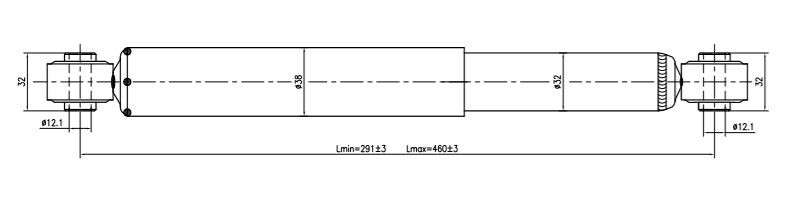 Suzuki Gold shock absorber-gas-rear L or R