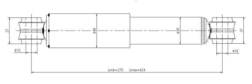 Suzuki Gold shock absorber-gas-rear L or R