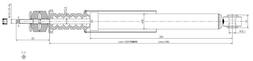 Suzuki Gold shock absorber-gas-rear L or R
