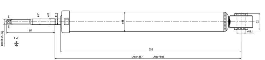 Suzuki Gold shock absorber-gas-rear L or R