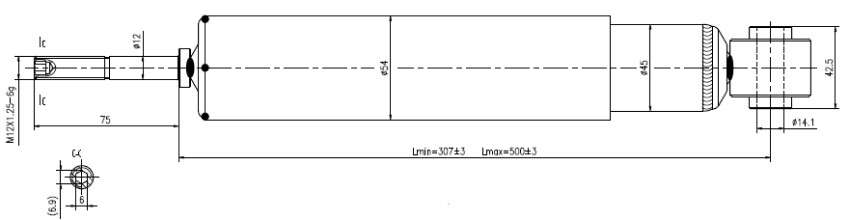 Kia Gold shock absorber-gas-rear L or R