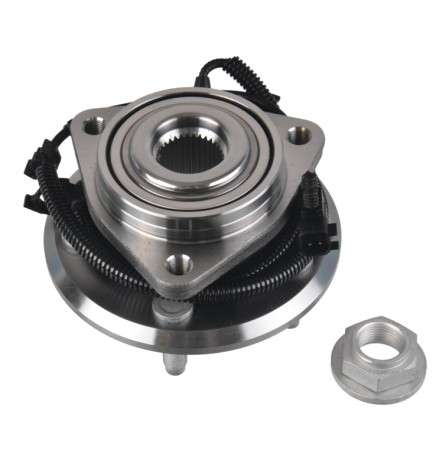 Dodge wheel hub+bearing+wire - front 155mm FLANGE 3 BOLT 4x4