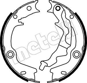 Kia brake shoe kit - hand/parking 170X32