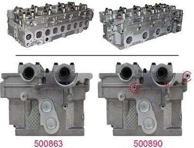 Kia cylinder head w/out valves NO HOLES FOR VACUUM PUMP