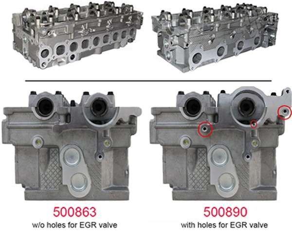 Kia cylinder head w/out valves HAS HOLES FOR VACUUM PUMP
