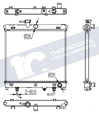 Suzuki radiator-cooling-aluminium - 375x438x26