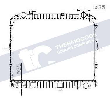 Kia radiator-cooling-aluminium 528x400x32